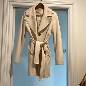 Michael lots cream wool coat